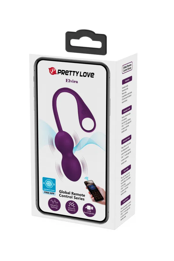 Boules de Geisha vibrantes et connectées Elvira de Pretty Love