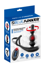 Stimulateur de prostate vibrant avec rotation et double cockring