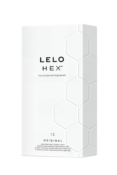12 préservatifs en latex lubrifiés HEX