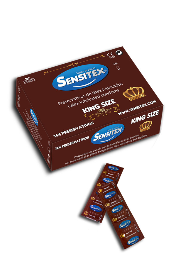Boîte de 144 préservatifs Sensitex King Size