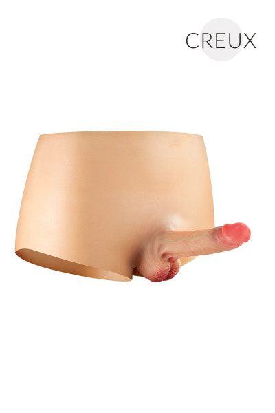 Real Manly, culotte avec gode réaliste creux pour homme
