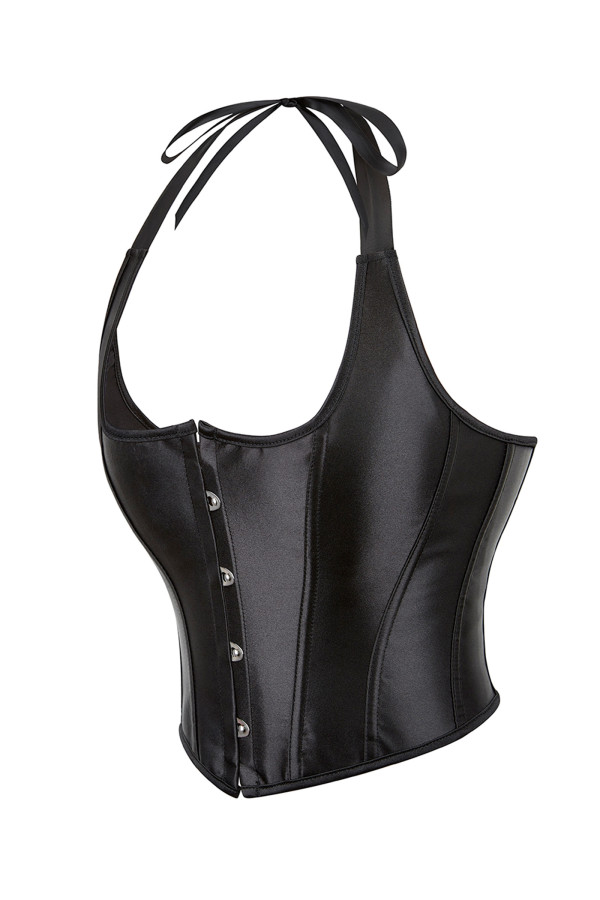 Top bustier avec laçage et string 