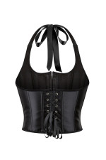 Top bustier avec laçage et string 