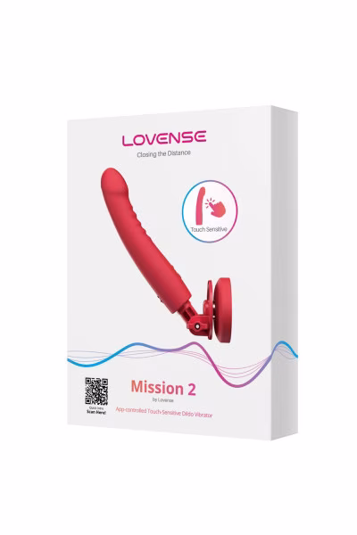 Gode vibrant rouge ventouse Mission 2 de Lovense