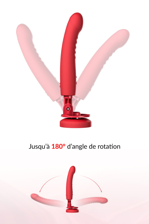 Lovense  Mission 2, gode ventouse vibrant inclinable