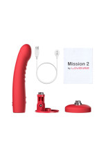 Lovense  Mission 2, gode ventouse vibrant inclinable
