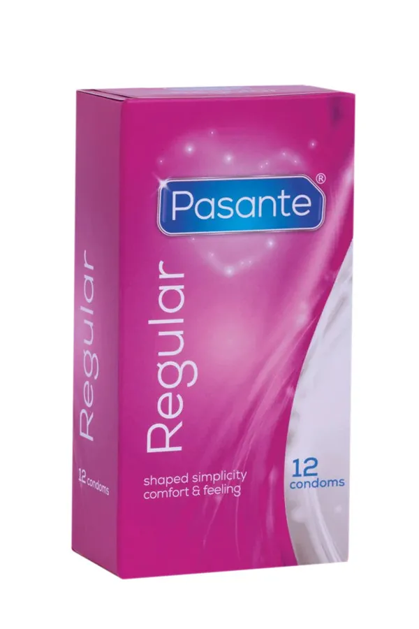 Boîte de 12 préservatifs en latex Regular de Pasante