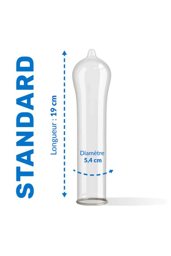 Boîte de 3 préservatifs en latex Regular de Pasante
