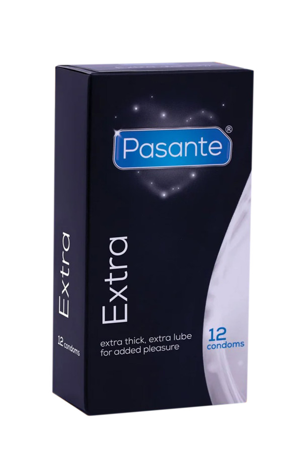 Boîte de 12 préservatifs en latex Extra de Pasante