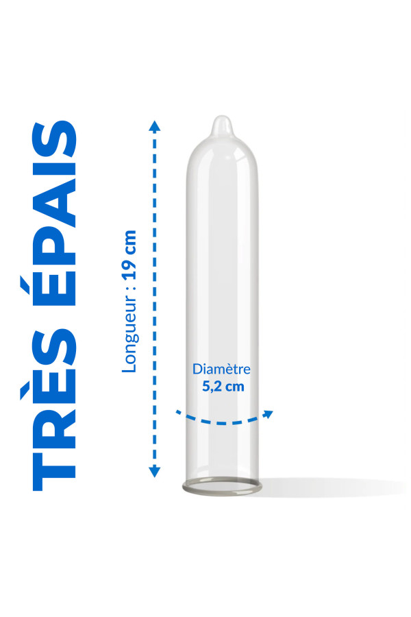 Boîte de 3 préservatifs en latex Extra de Pasante