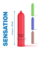 Boîte de 3 préservatifs en latex aromatisés