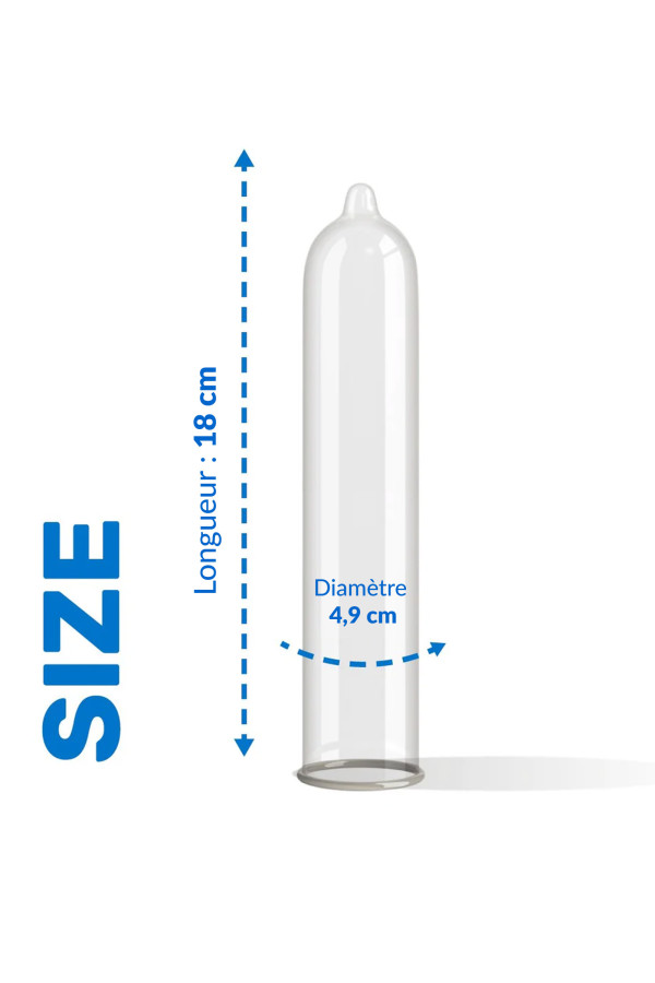 Boîte de 12 préservatifs en latex Trim de la marque Pasante