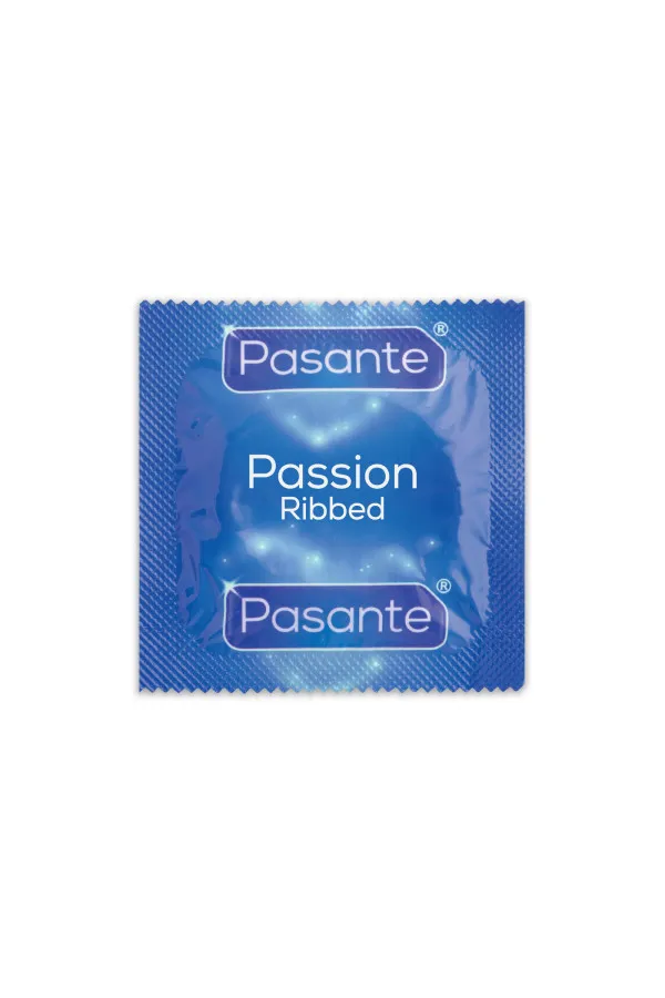 Boîte de 12 préservatifs en latex Passion avec texture de Pasante