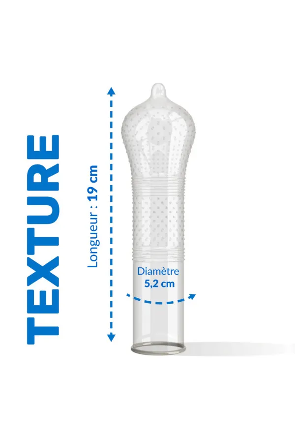 Boîte de 3 préservatifs en latex à texture Intensity de Pasante