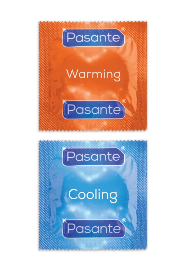 12 préservatifs en latex effet chaud froid "climax" de Pasante
