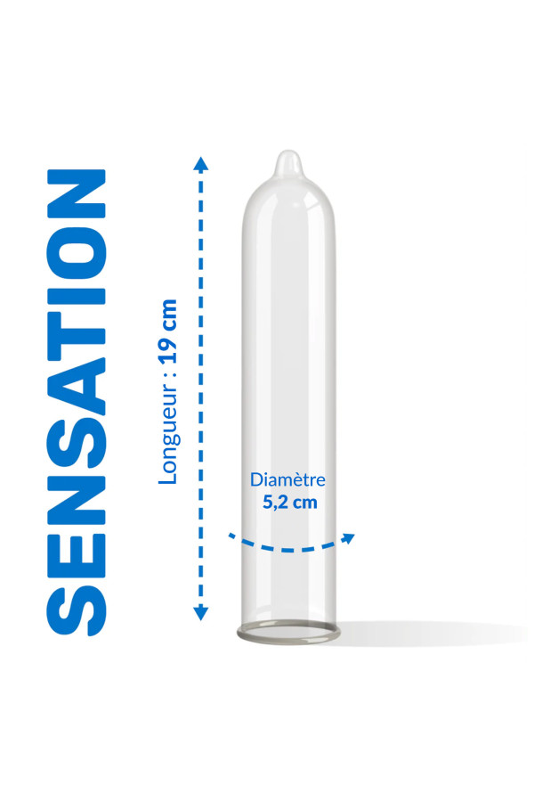 Sachet de 144 préservatifs en latex extra-fins