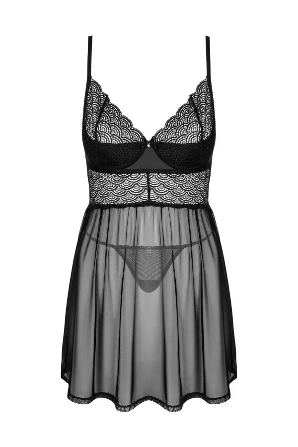 Nuisette transparente avec string Chemeris de Obsessive