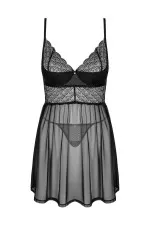 Nuisette transparente avec string Chemeris