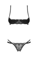 Ensemble soutien gorge ouvert et string Nutris