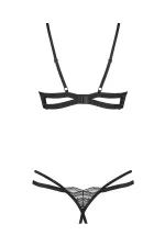 Ensemble soutien gorge ouvert et string Nutris