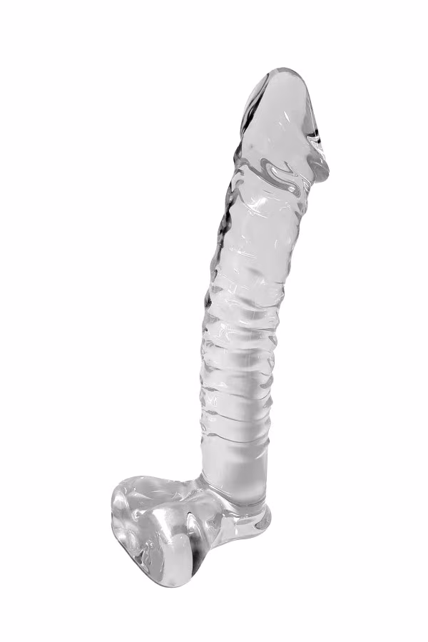 Dildo réaliste en verre translucide 21.5cm pas cher