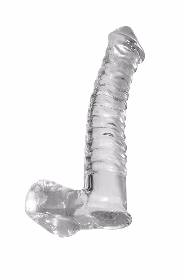 Dildo réaliste en verre translucide 21.5cm pas cher
