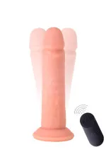 Virgite Vibrating Realistic, gode ventouse réaliste et vibrant en silicone