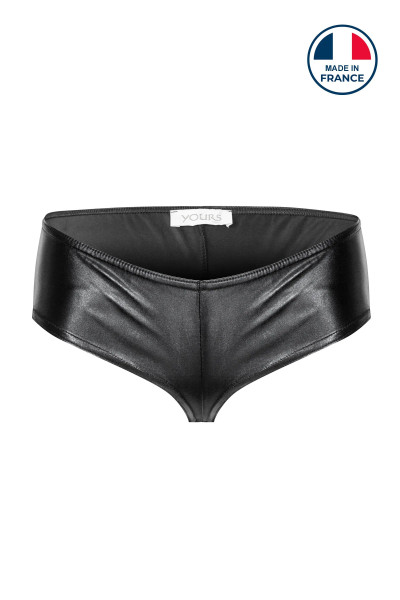 Mini short moulant effet cuir Bad Girl