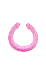 Double dong pénis réaliste en jelly 44,5cm