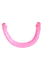 Double dong pénis réaliste en jelly 44,5cm
