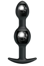 Plug anal avec 2 billes oscillantes
