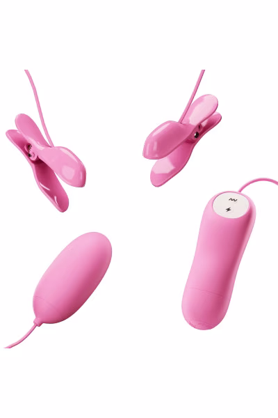 Œuf vibrant et pinces tétons électriques – Pretty Love
