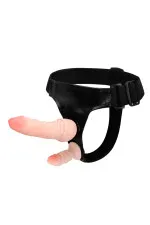 Double gode ceinture avec harnais