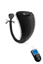 Vibrastring noir, culotte vibrante avec télécommande sans fil
