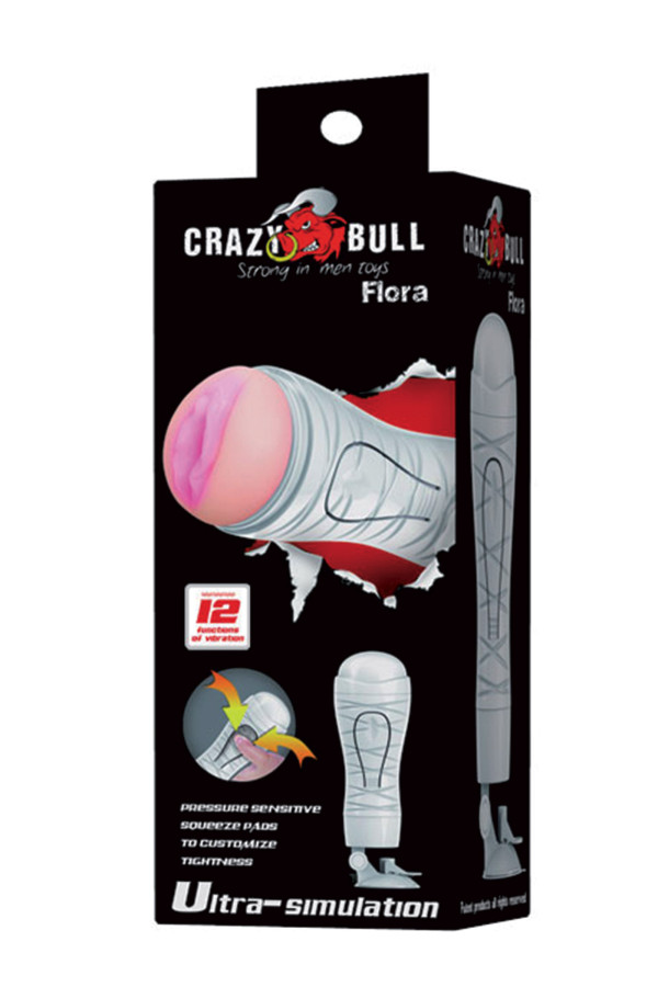 Flora, masturbateur vagin vibrant avec ventouse