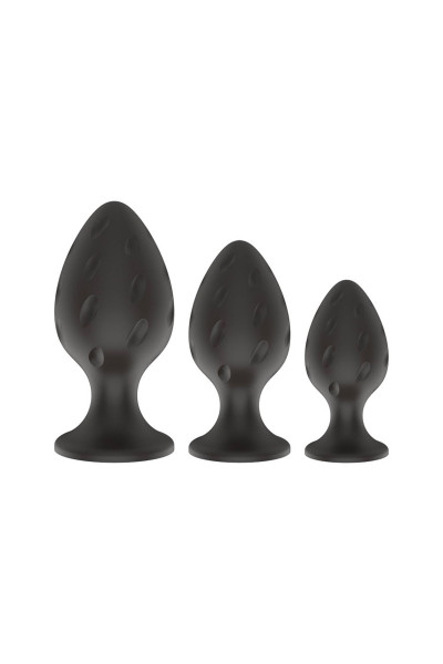 Coffret de 3 plugs en silicone, Power Escorts Screw 04