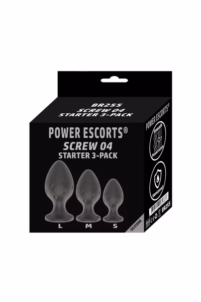 Coffret de 3 plugs en silicone Power Escort