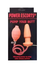 Plug anal gonflable et vibrant, Pump you Butt