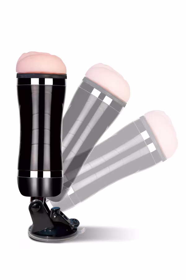 Masturbateur vibrant à ventouse Bison Power