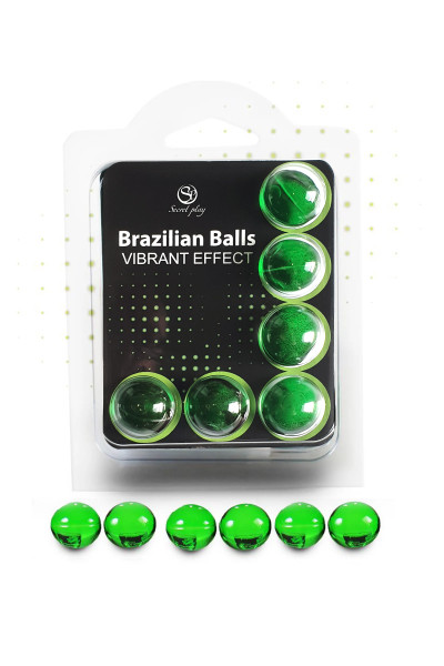 6 Huiles de massage vibrante Brazilian Balls Vibrator