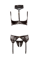Ensemble 3 pièces ouverts en dentelle