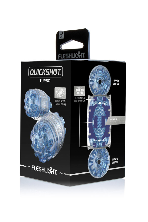 Fleshlight Masturbateur Quickshot Turbo Blue Ice
