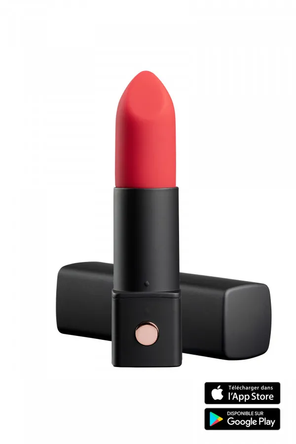 Mini vibromasseur connecté rouge à lèvres Exomoonn de Lovense