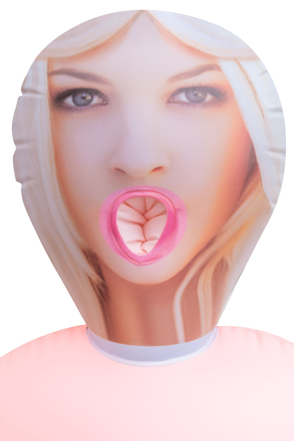 Lolita, poupée gonflable 3 orifices jeune femme blonde
