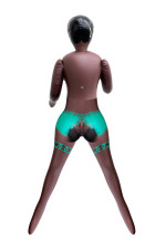 Angela, poupée gonflable femme noire avec 3 orifices