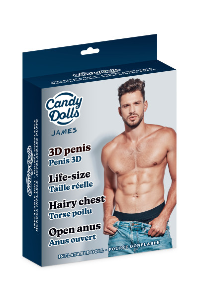James, poupée gonflable homme avec pénis en érection