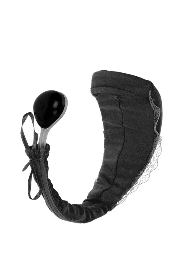 Vibrastring noir, culotte vibrante avec télécommande sans fil