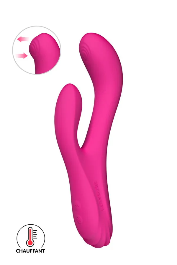 Lovense Osci 3 Vibromasseur Rabbit chauffant télécommandé pour le clitoris et le point G