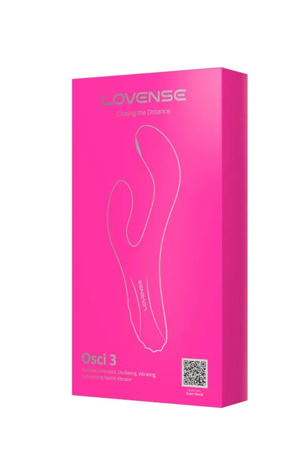 Lovense Osci 3 Vibromasseur Rabbit chauffant télécommandé pour le clitoris et le point G