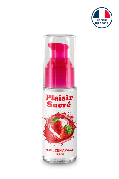 Huile de massage gourmande Fraise